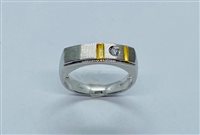 Anillo Gioie Gobbo Hombre Anello Uomo in Oro blanco Zirconia ANOBG62 - ANOBG62
